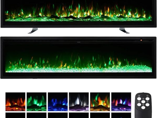 Electric Fire Wall Mounted/Recessed/Freestanding 1 - Main image