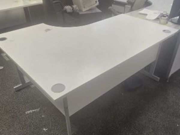 White Corner Office Desks for Sale - Main image