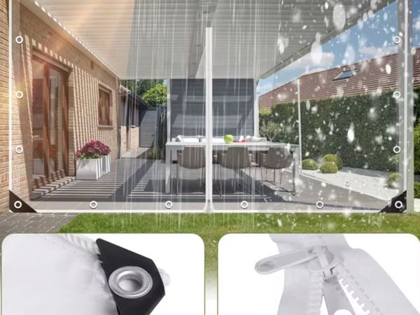 PVC Transparent Waterproof Door Curtain - Main image