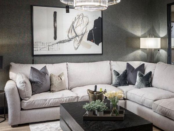 Westbridge large corner sofa couch ex showroom - Main image