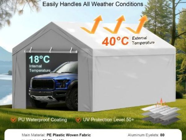 Carport Replacement Canopy Cover Top - Main image
