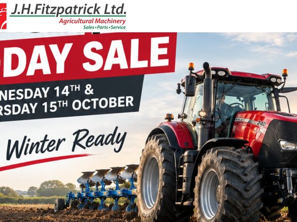 J.H. Fitzpatrick 2-Day Sale - 14th & 15th October - Main image