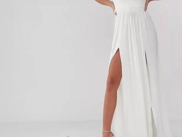 Asos off white/cream (wedding) dress - Main image
