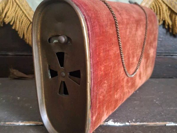Antique French Velvet Pocket Hand Warmer - Main image