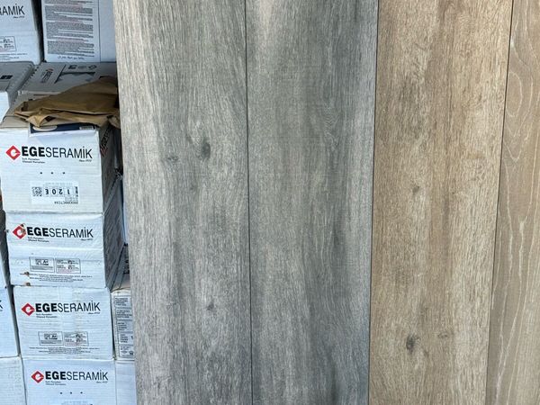 Special Offer Grey Wood Effect Tile 23cm x 120cm - Main image