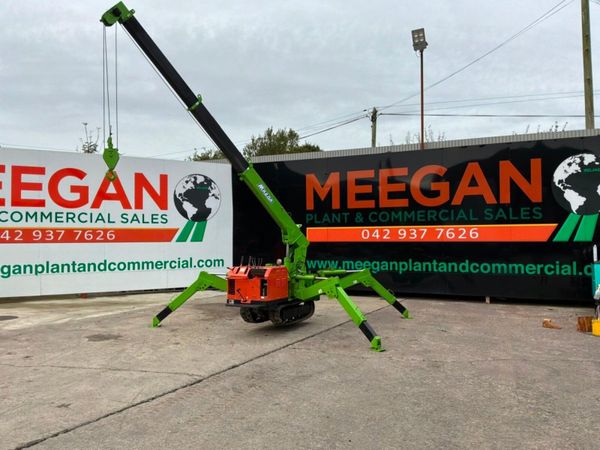 Asaka Self propelled rubber tracked spider crane.. - Main image