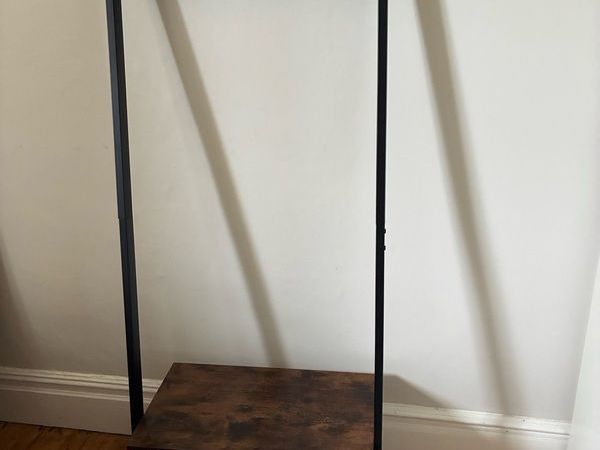 Industrial Leaning Hall Tree / Coat Rack with Shoe Storage (VASAGLE) - Main image