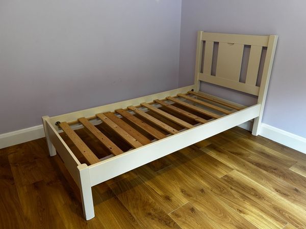 Single Bed - Cream (& Mattress) - Main image