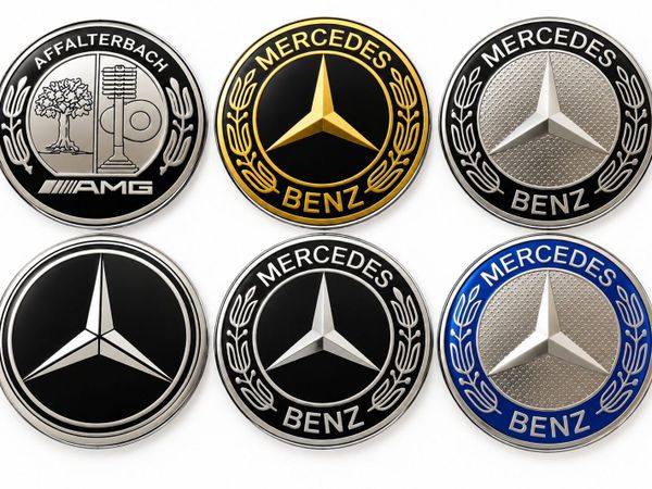 Mercedes badges 56mm (FREE POST) - Main image