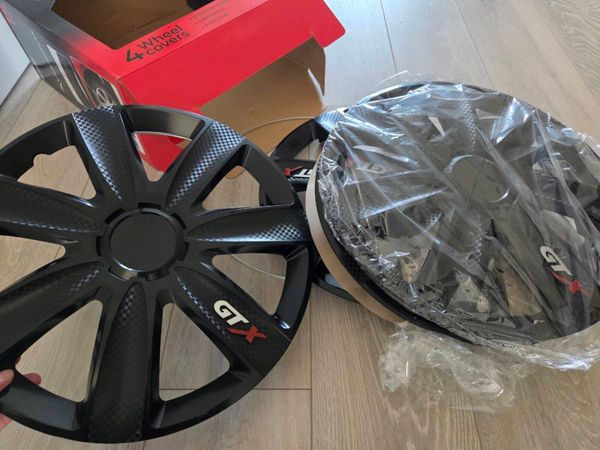 15inch GTX Alloy wheel covers X 4 (CARBON BLACK) - Main image