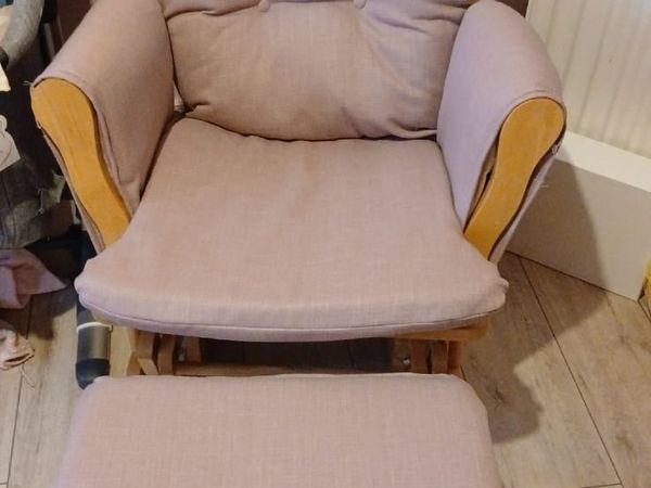Rocking nursing chair and Rocking footstool - Main image