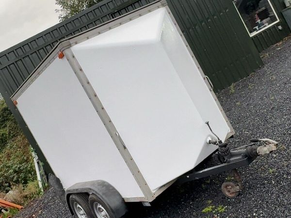 7’10”x4’10”, double axle rolling door box trailer - Main image