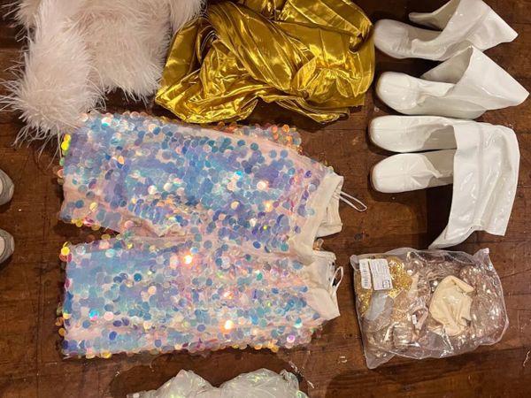 Retro Disco Costume And Decor Bundle - Main image