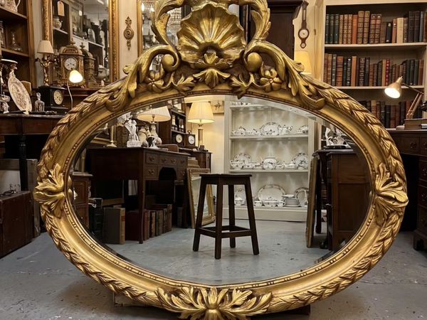 Old Pine framed mirror not great quality but ok - Main image