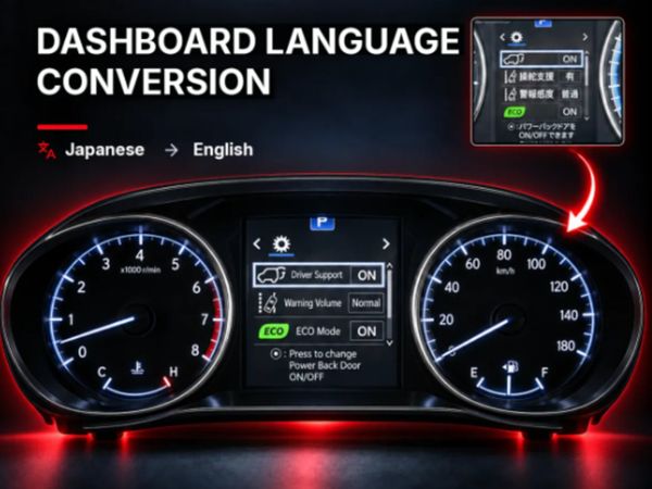 Toyota Harrier Dashboard Language Conversion - Main image