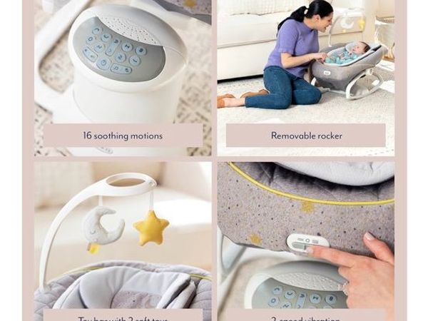 Graco All Ways Soother 2-in-1 Baby Swing and Portable Rocker (Birth to 6 Months Approx, 0-9kgwith Vibration and Adjustable Swing Speed, Stargazer - Main image