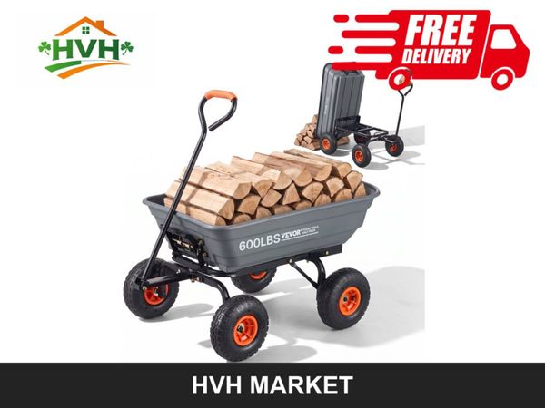 Garden Dump Cart 600 lb with 10in Tyres - Main image