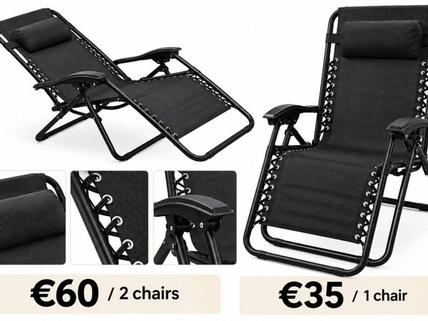 Black Zero Gravity Reclining Lounge Chair - Main image