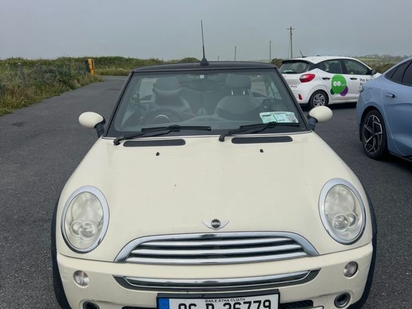 Taxed & Tested Cream Mini Convertible Cooper Car - Main image