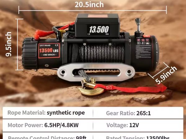 New winch recovery trailer 6 tone - Main image