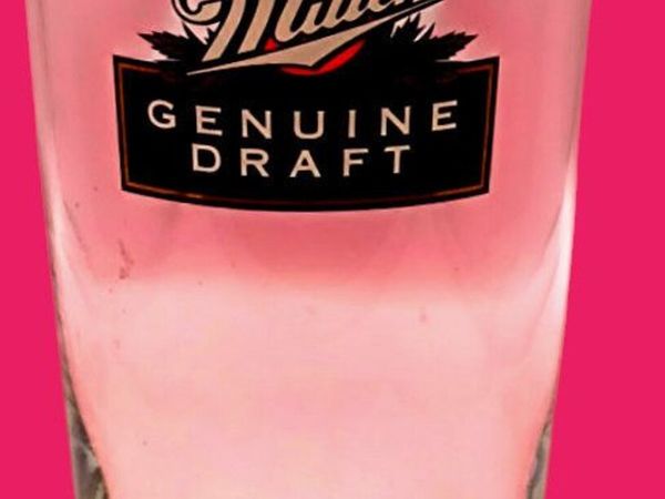 Pair of Vintage Miller Genuine Draft Pint Glasses - Main image