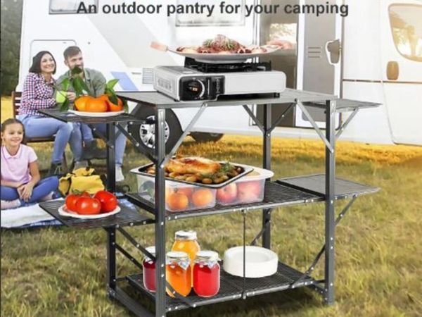 Camping Kitchen Table, One-piece Folding - Main image