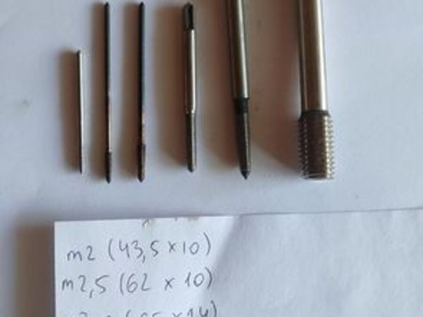 6pcs set USSR Metric Thread Taps NOS - Main image