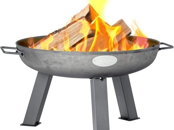 Raw Iron Garden Fire Pit Burner with Handles - Main image