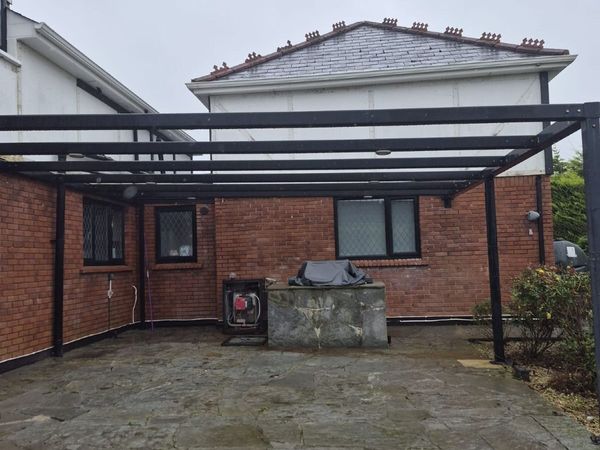 large steel pergola/bbq canopy frame 8m x 7.5m - Main image