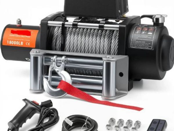 Electric Winch Truck 8,164.7 kg Steel Cable IP65 - Main image