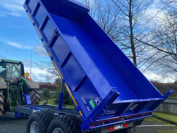 NEW Kenwell 10T Dropside Tipping Trailer - Main image
