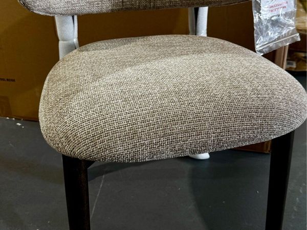 3 Dining Chairs, Beige Like New - Main image