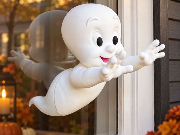 Casper Ghost Through the Window - Halloween Decor - Main image