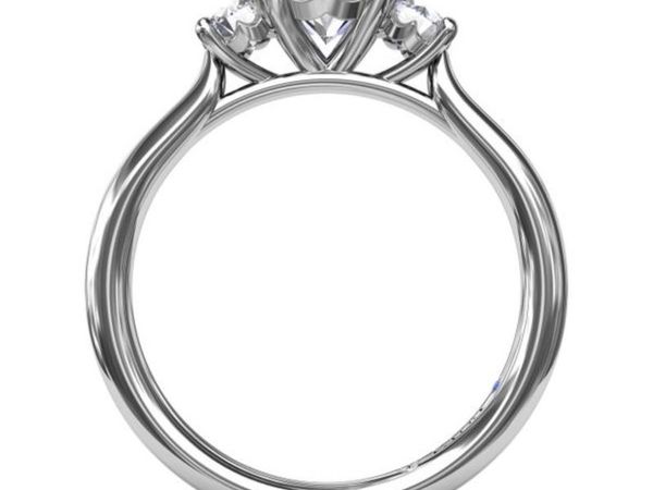 14K White Gold Diamond Engagement Ring 1.05ct  IGI Certified - Main image
