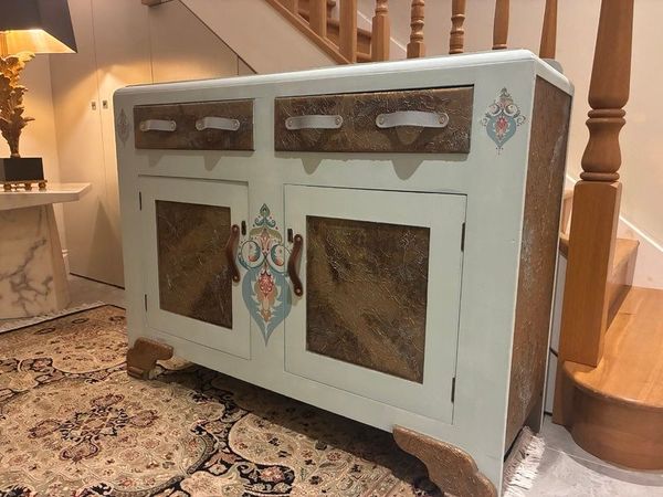 Upcycled Solid Wood Sideboard - The Finicky Fox Cafe design - Main image
