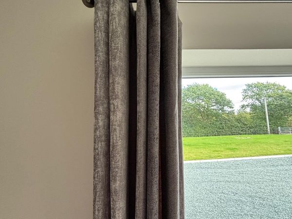 2.4 metre curtain pole pewter - Main image