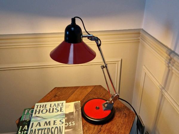 Vintage Red 1970/80s Articulated desk lamp - Main image