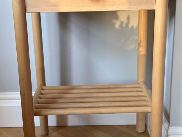 Ikea Natural Wood Bed side lockers - Main image
