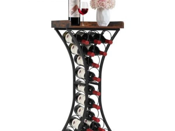 15 Bottle Wine Rack,Iron Freestanding Floor Wine H - Main image