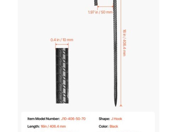 Rebar Stakes, 406,4 mm / 16-Inch, Heavy-Duty 0.4 i - Main image