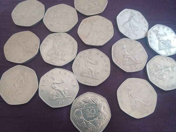 British 50 pences - Main image