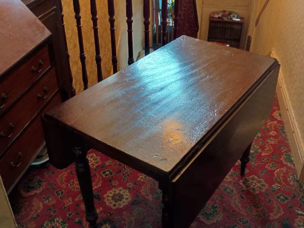 Rosewood Drop-Leaf Space-Saving Table - Main image
