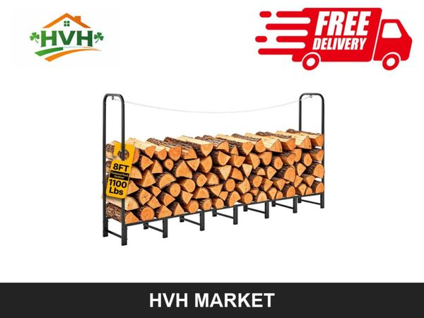 Outdoor Firewood Rack, 1/2 Cord, 500 kg - Main image