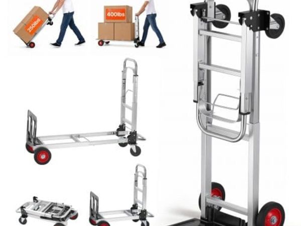 Aluminum Hand Truck, 2 in 1, 181.4 kg Load Capacit - Main image