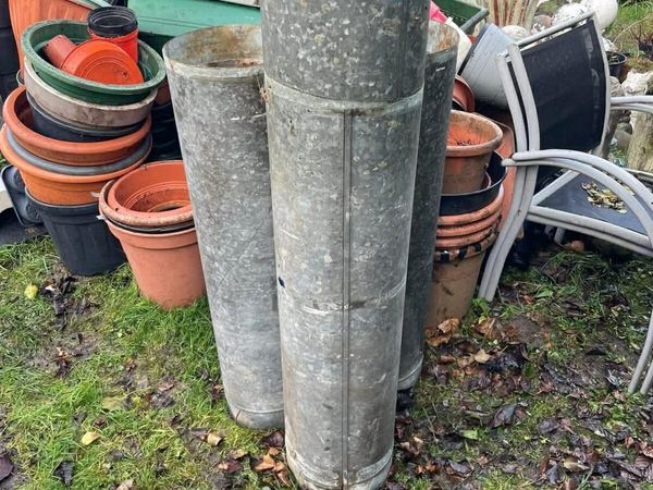 3 large metal pipes - Main image