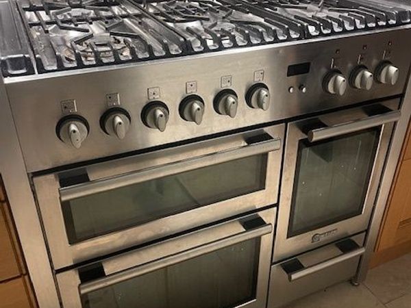 NEFF Stainless Steel Dual Fuel Range Cooker Model F3470N0/01 - Main image
