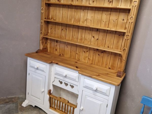 Vintage pine coop kitchen dresser - Main image