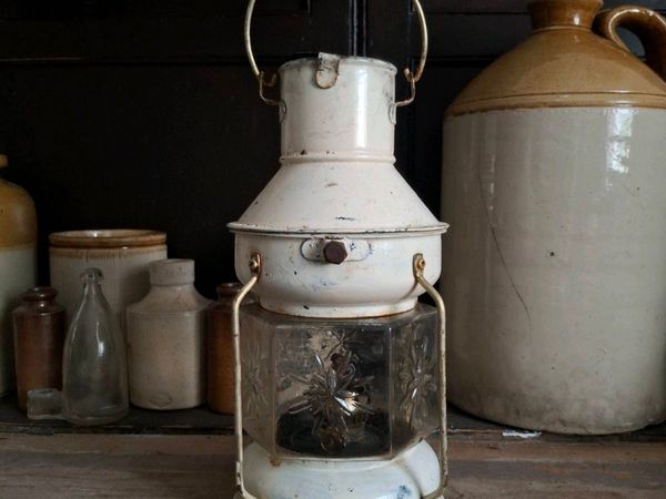 Mid-Century Nautical Style Storm Lantern - Main image