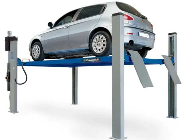 Ravaglioli 5 Ton 4 Post Car Flat Platform Lift - Main image