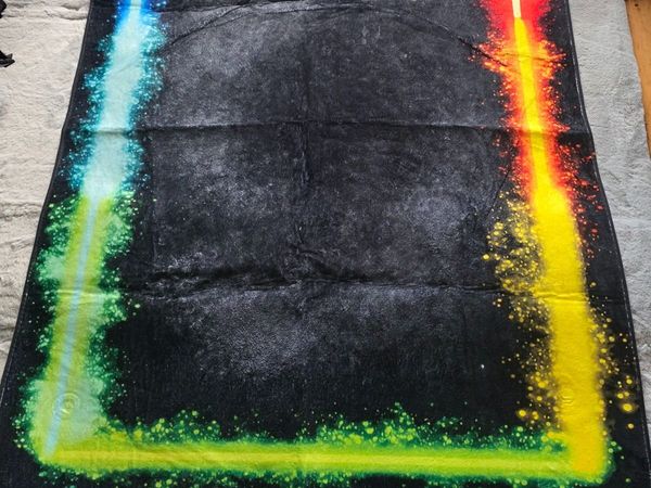 Gaming Floor Rug 160 × 120 cm Black Neon Multicolo - Main image
